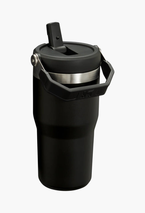 Black 2.0 - The IceFlow™ Flip Straw Tumbler | 20 OZ - GLAM MODA